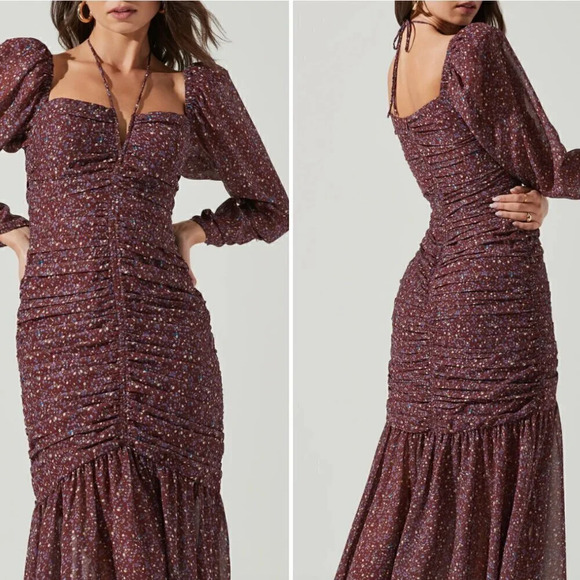 NEW Astr the Label Athena Floral Long Sleeve Maxi Dress, Size XS - Picture 2 of 10